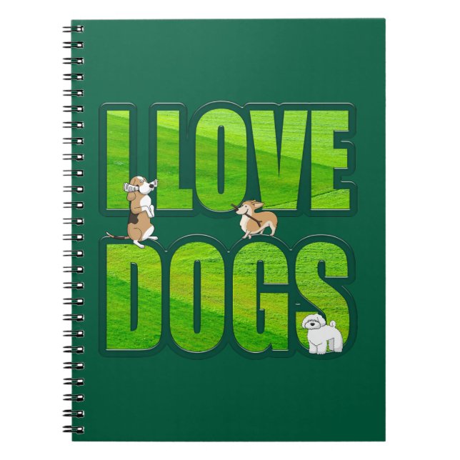 Cuaderno I love dogs (Frente)