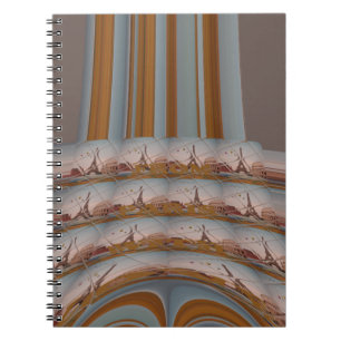Cuaderno I Love Eiffel Tower  Paris With Love blue sky colo