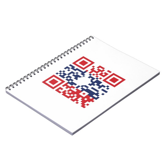 Cuaderno I Love Laos (Khoy Huk Lao) Flag QR Code | Lao Geek (Lado Izquierdo)