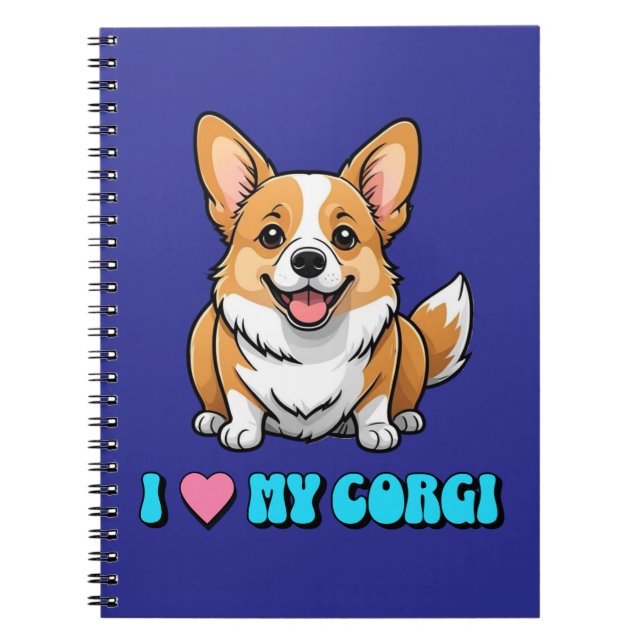 Cuaderno I Love My Corgi (Frente)