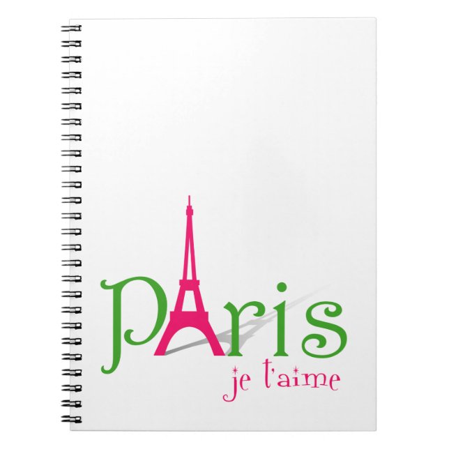 Cuaderno I love Paris (Frente)