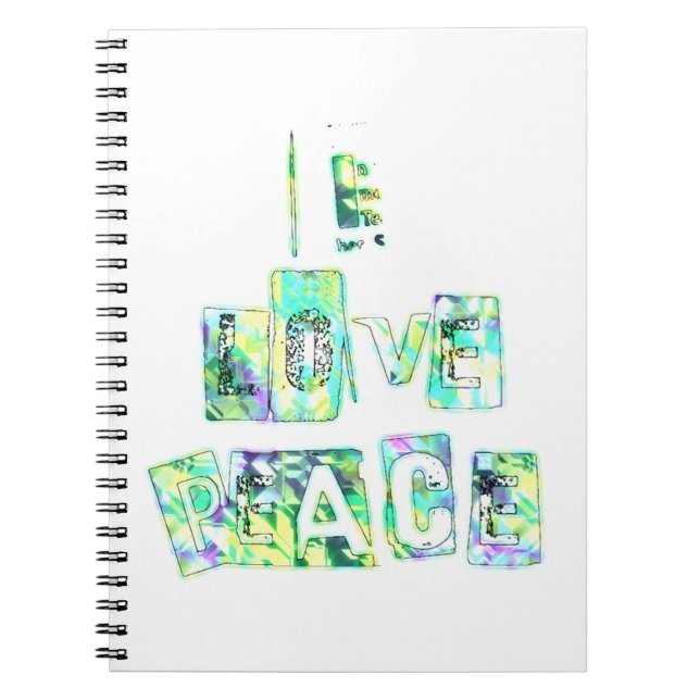 Cuaderno I Love Peace (Frente)