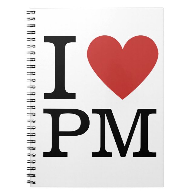 Cuaderno I ❤️ Love PM - Project Management NOTEBOOK (Frente)