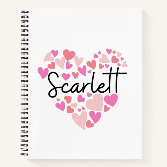 Cuaderno I love Scarlett (Anverso)