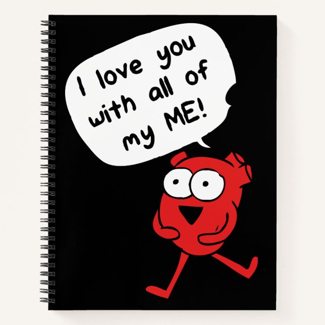 Cuaderno I Love You With All My Me – Cute Valentine (Anverso)