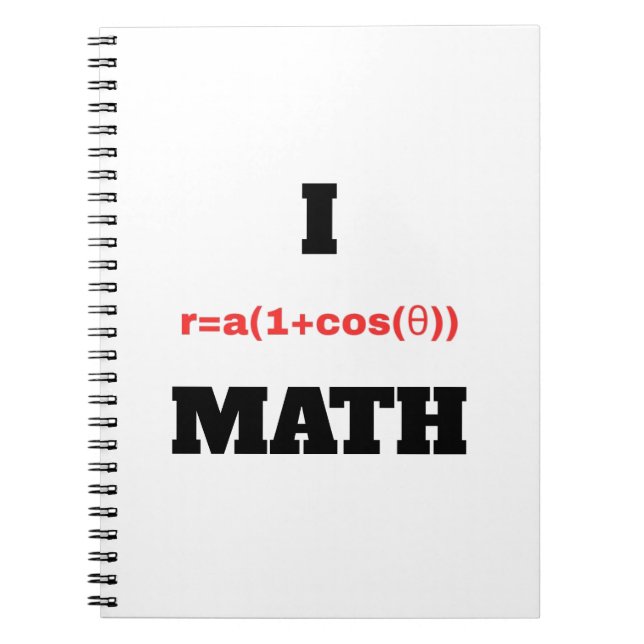 Cuaderno I Matemática de Ecuación Polar (Corazón) (Frente)