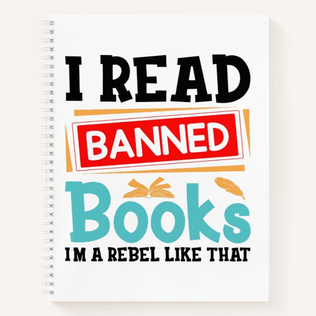 Cuaderno I Read Banned Books Librarian Reader (Anverso)