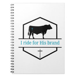 Cuaderno I ride for His brand notebook
