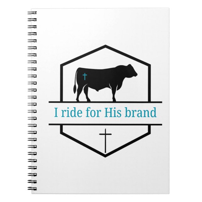 Cuaderno I ride for His brand notebook (Frente)