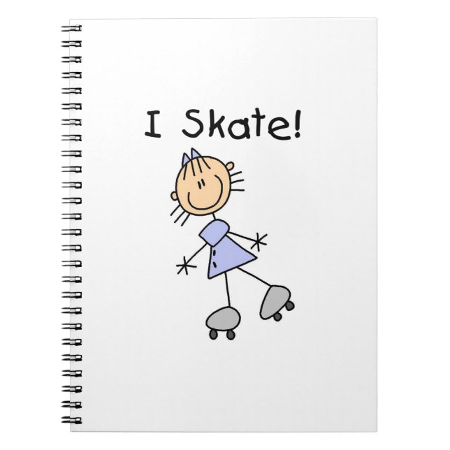 Cuaderno I Skate - Chica Roller Skater (Frente)
