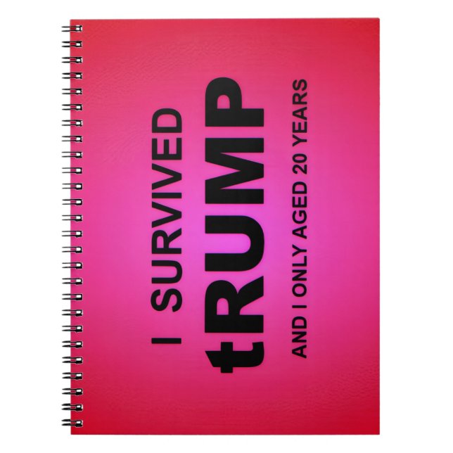 Cuaderno I Survived tRUMP Spiral Photo Notebook (Frente)