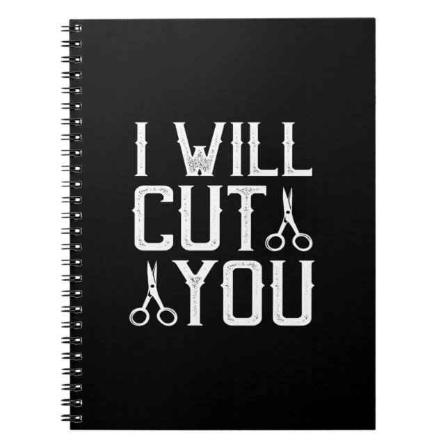 Cuaderno i will cut you (Frente)