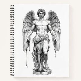 Cuaderno Icarus Minimalist Line Art Notebook - Greek Mythol