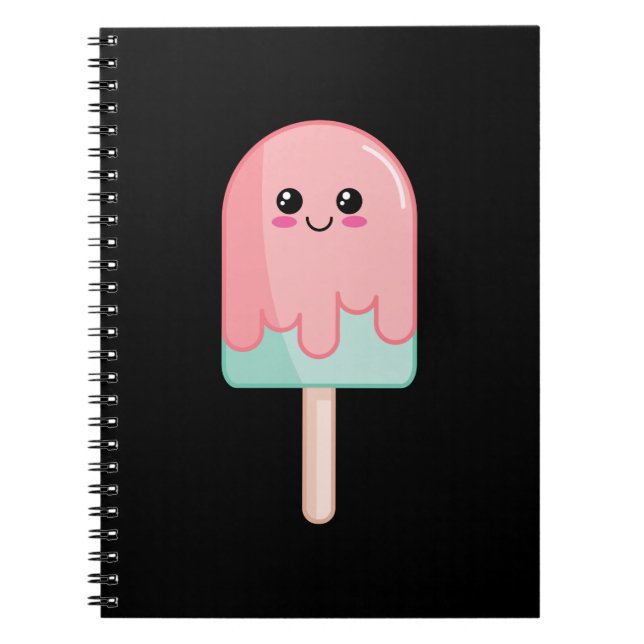 Cuaderno Ice Cream Face Kawaii (Frente)