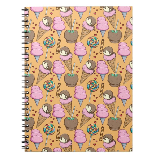 Cuaderno Ice cream pattern | Lollies pattern | lollipop 26 (Frente)