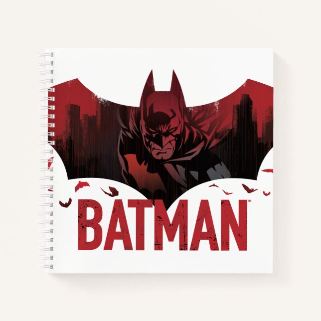 Cuaderno Icono de Gotham Carmesí de Batman (Anverso)