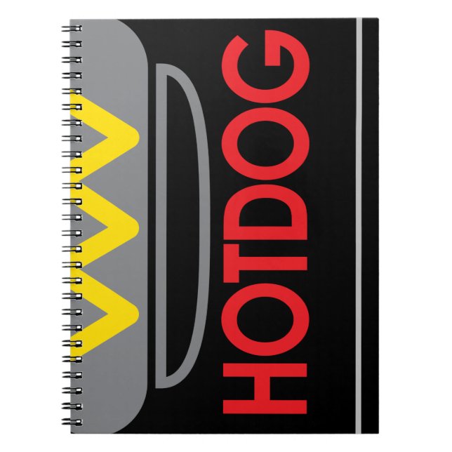 Cuaderno Icono de Hotdog (Frente)