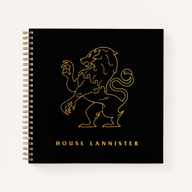 Cuaderno Icono del Lannister de la Casa (Anverso)