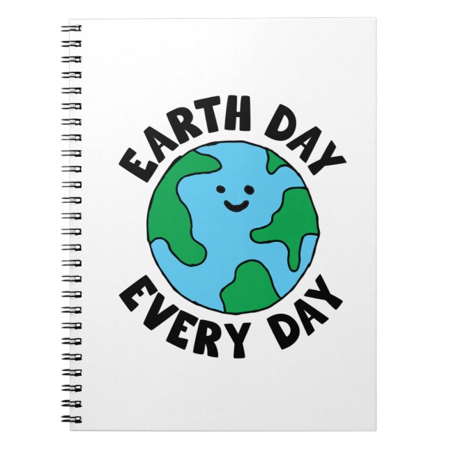 Cuaderno Icono Ecofriendly EarthDay (Frente)