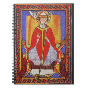 Cuaderno Icono medieval de San Gregorio Magno