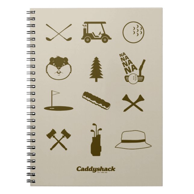 Cuaderno Iconos Caddyshack (Frente)
