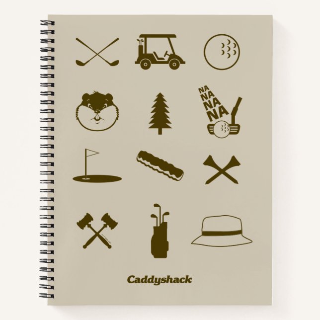 Cuaderno Iconos Caddyshack (Anverso)