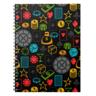 Cuaderno Iconos coloridos del Casino
