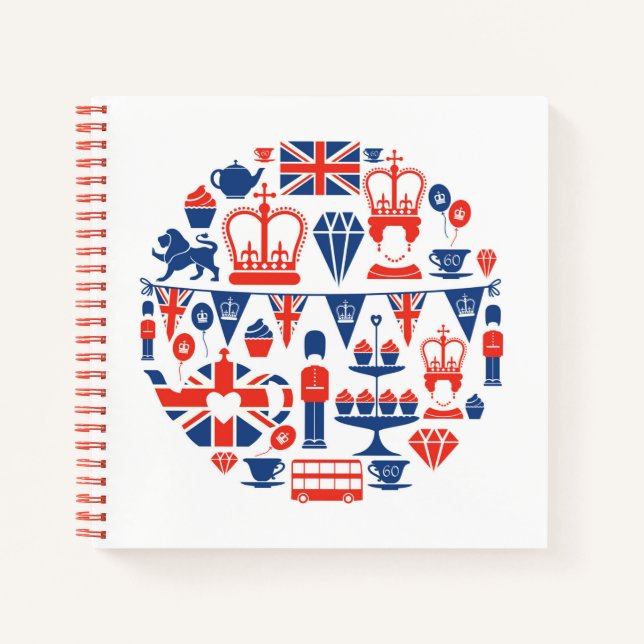 Cuaderno Iconos de Jubileo Británico (Anverso)