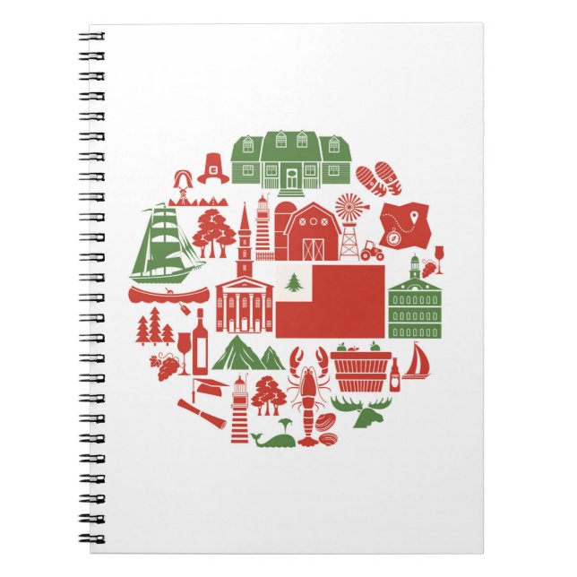 Cuaderno Iconos de Nueva Inglaterra (Frente)