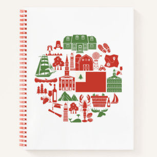 Cuaderno Iconos de Nueva Inglaterra