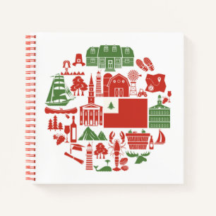 Cuaderno Iconos de Nueva Inglaterra