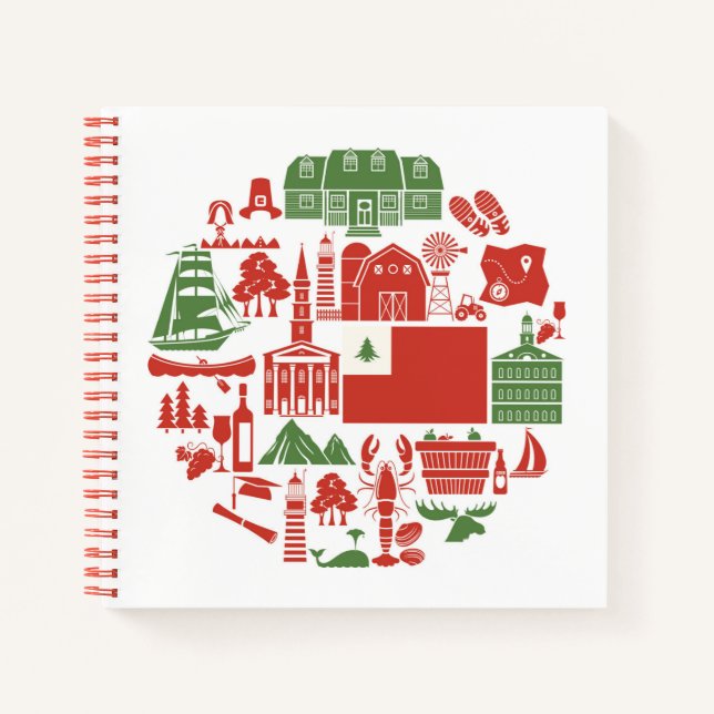 Cuaderno Iconos de Nueva Inglaterra (Anverso)