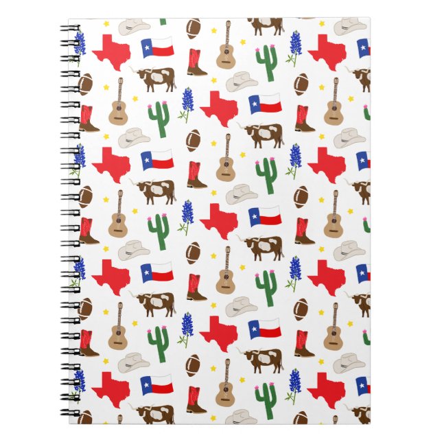 Cuaderno Iconos de Texas (Frente)