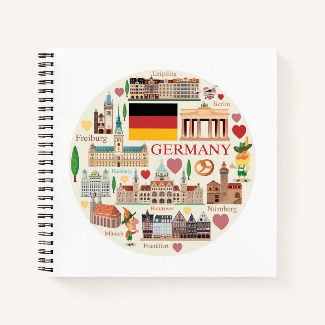 Cuaderno Iconos de viaje de Alemania (Anverso)