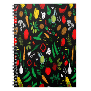 Cuaderno Iconos vegetales coloridos