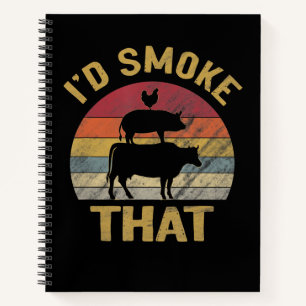 Cuaderno Id Fumar Ese Gracioso Regalo De Parrilla Para Fuma