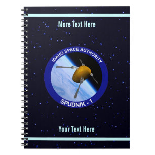 Cuaderno Idaho Spudnik Satellite Mission Patch