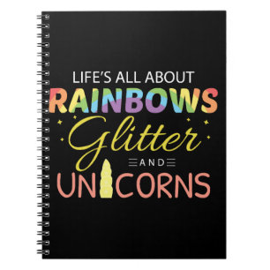 Cuaderno Idea de regalo de unicornio sobre los ríos de agua