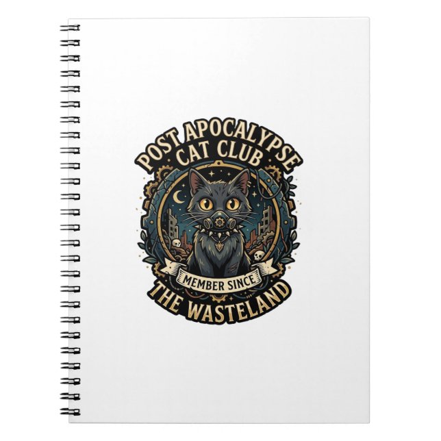 Cuaderno Idea de regalo para papá de gato post apocalipsis  (Frente)
