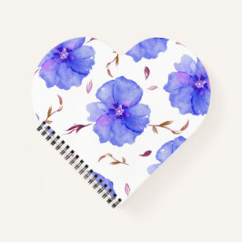 Cuaderno Idea de regalo para portátiles con acuarela floral