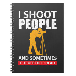 Cuaderno Idea del regalo de la diversión del fotógrafo para