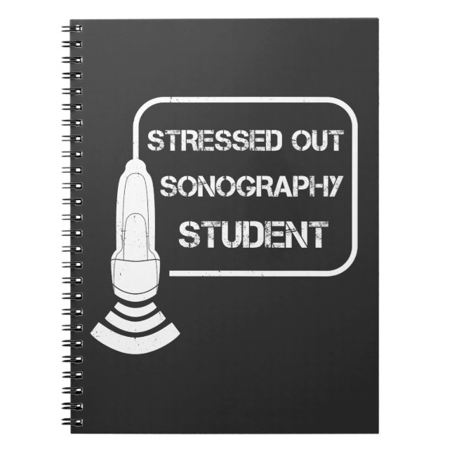 Cuaderno Idea del regalo del técnico del ultrasonido de (Frente)