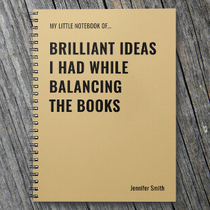 Cuaderno Ideas Brillantes Contable Divertido