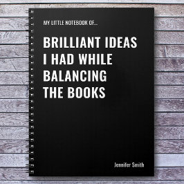 Cuaderno Ideas Brillantes Contable Divertido