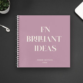 Cuaderno Ideas brillantes Planner Moderno Personalizado Mod