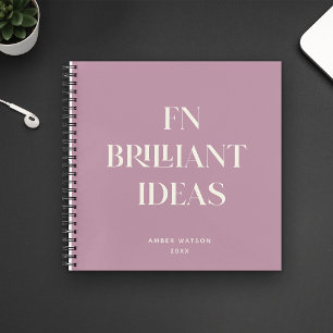 Cuaderno Ideas brillantes Planner Moderno Personalizado Mod