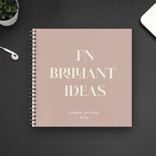 Cuaderno Ideas brillantes Planner Personalizado moderno Rub