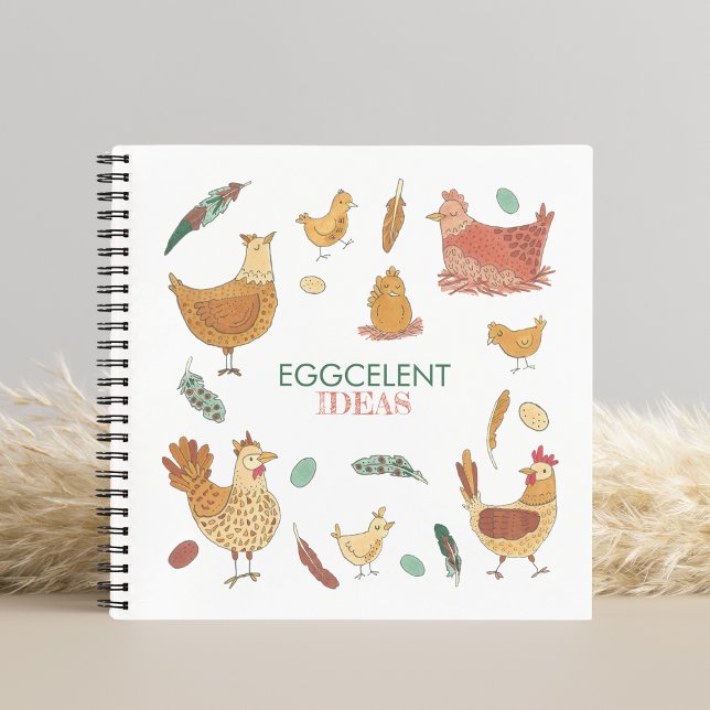 Cuaderno Ideas brillantes Pollos divertidos (Subido por el creador)