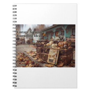 Cuaderno Ideas de diario vintage de otoño