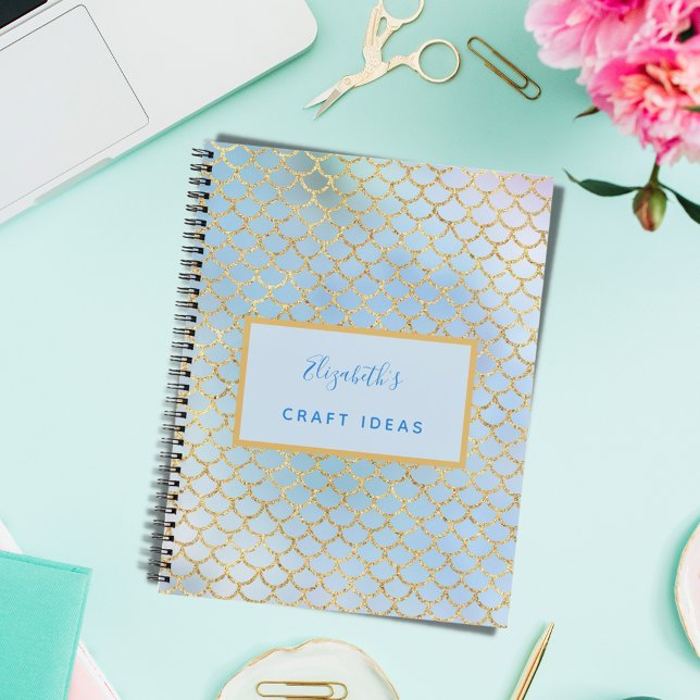 Cuaderno Ideas de manualidades de escamas de sirena azul cl (Subido por el creador)